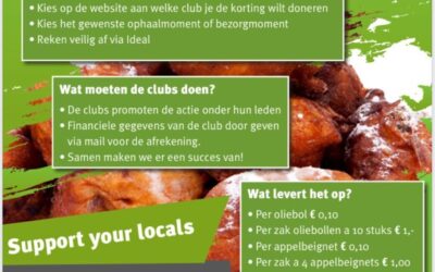 Bestel snel je oliebollen en steun onze club