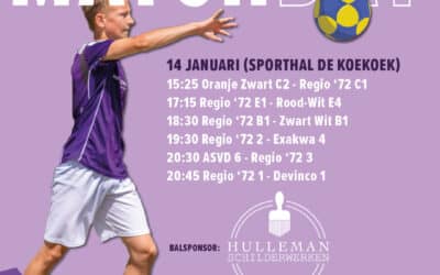 Matchday 14 januari