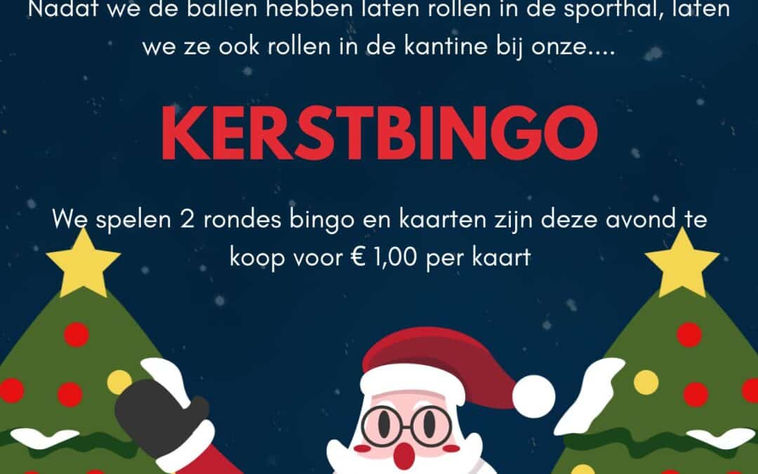 Kerstbingo tijdens kerstborrel