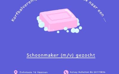 Schoonmaker (m/v) gezocht!